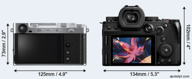 Comparison X-E5 or S5 II rear