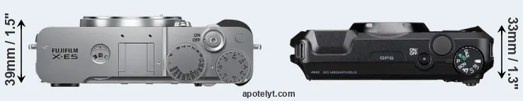 Compare X-E5 versus WG-8 top