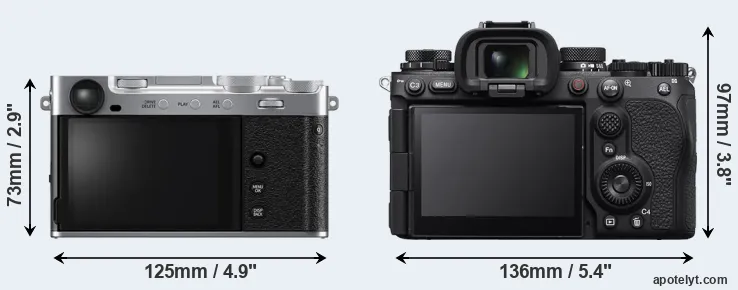 Comparison X-E5 or A9 III rear