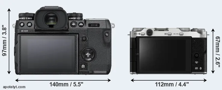 Comparison X-H1 or X-M5 rear