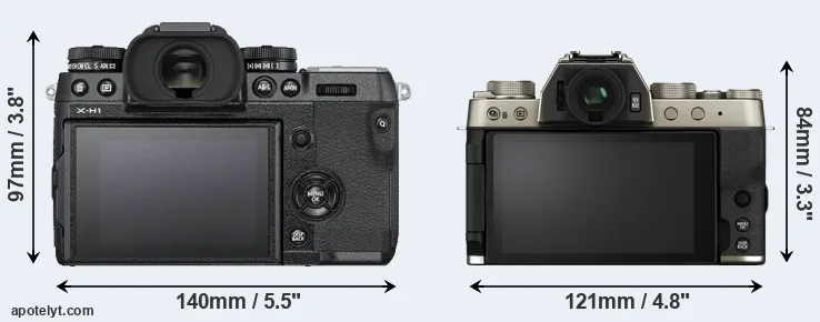 Comparison X-H1 or X-T200 rear
