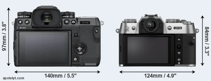 Comparison X-H1 or X-T50 rear
