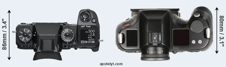 Compare X-H1 versus S Typ 007 top
