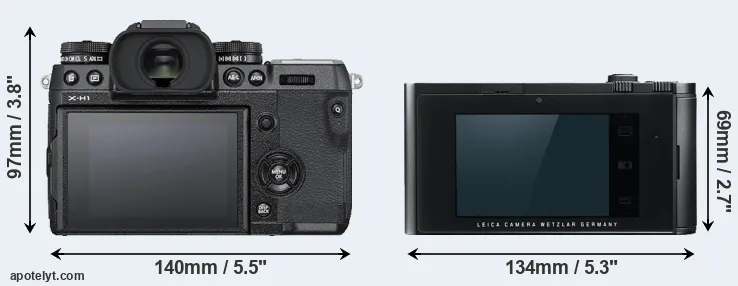 Comparison X-H1 or T Typ 701 rear