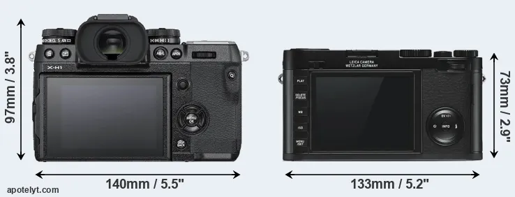 Comparison X-H1 or X Typ 113 rear