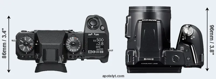 Compare X-H1 versus L840 top
