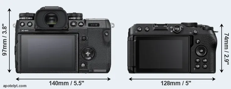 Comparison X-H1 or Z30 rear