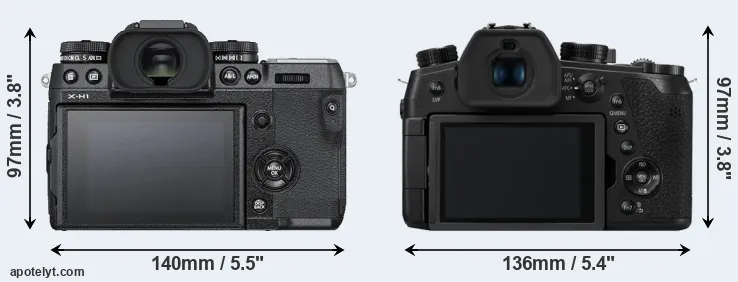 Comparison X-H1 or FZ1000 II rear