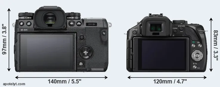 Comparison X-H1 or G5 rear