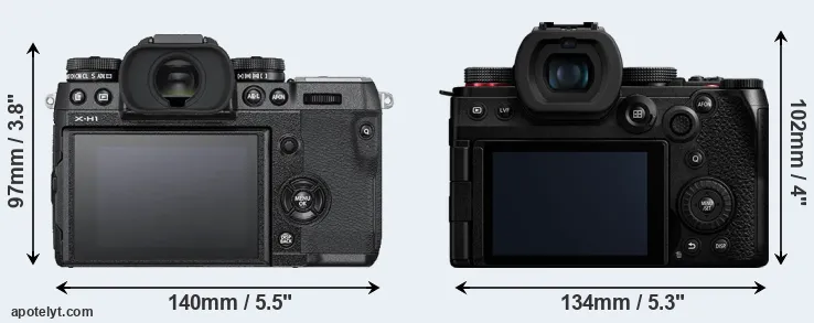 Comparison X-H1 or G9 II rear