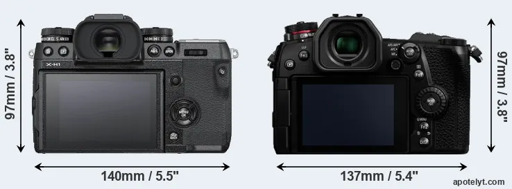 Comparison X-H1 or G9 rear