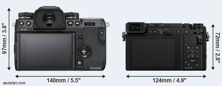 Comparison X-H1 or GX9 rear