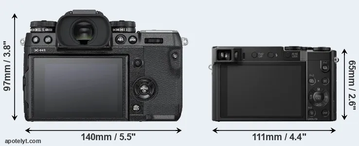 Comparison X-H1 or ZS100 rear