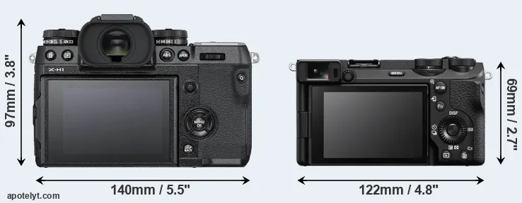 Comparison X-H1 or A6700 rear