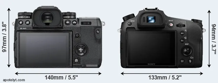 Comparison X-H1 or RX10 III rear