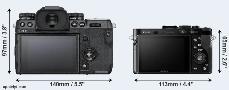 Comparison X-H1 or RX1R II rear