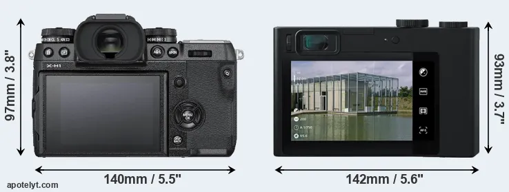 Comparison X-H1 or ZX1 rear