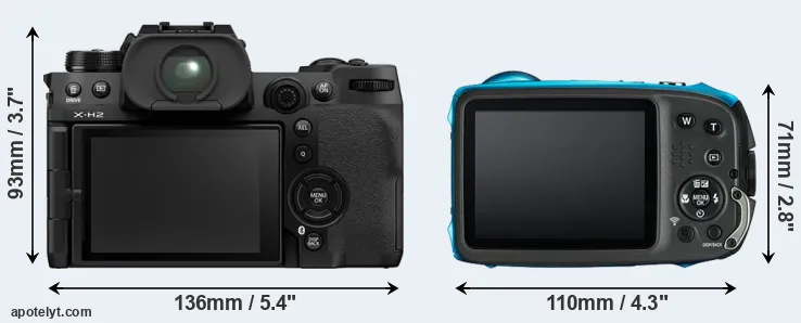 Comparison X-H2 or XP130 rear