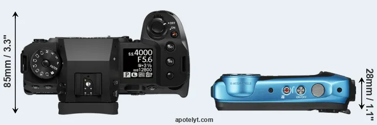 Compare X-H2 versus XP130 top