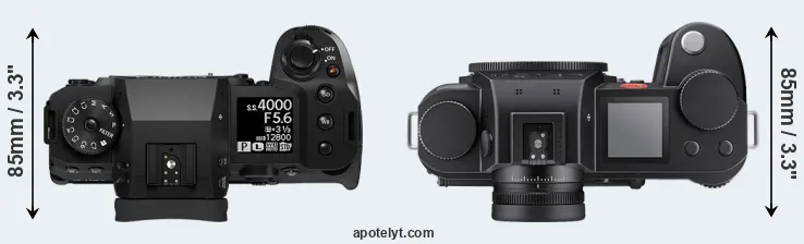 Compare X-H2 versus Leica SL3-S top