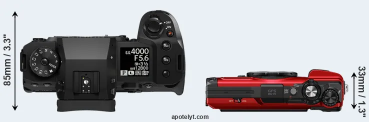 Compare X-H2 versus TG-7 top