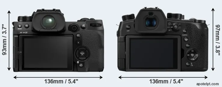Comparison X-H2 or FZ1000 II rear