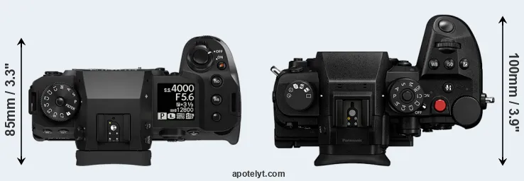 Compare X-H2 versus GH7 top