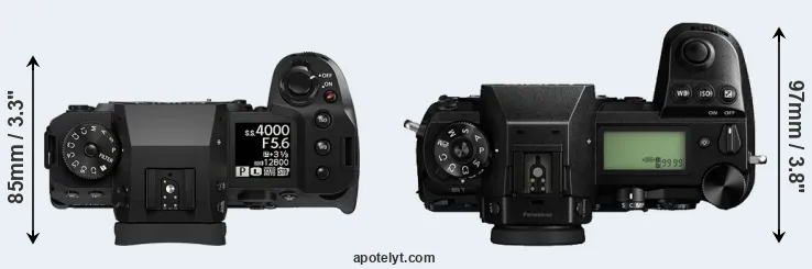 Compare X-H2 versus S1 top