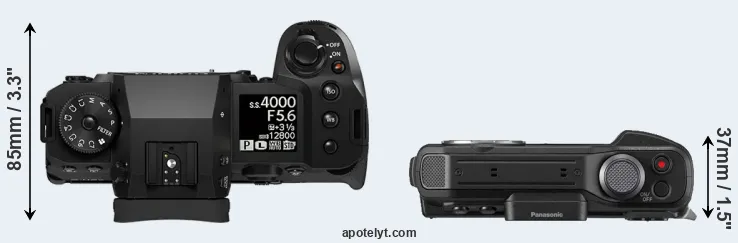 Compare X-H2 versus TS7 top