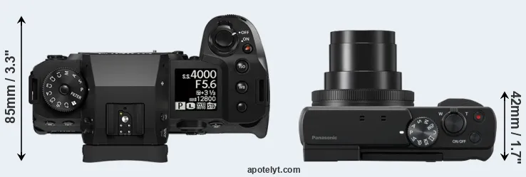 Compare X-H2 versus ZS80 top