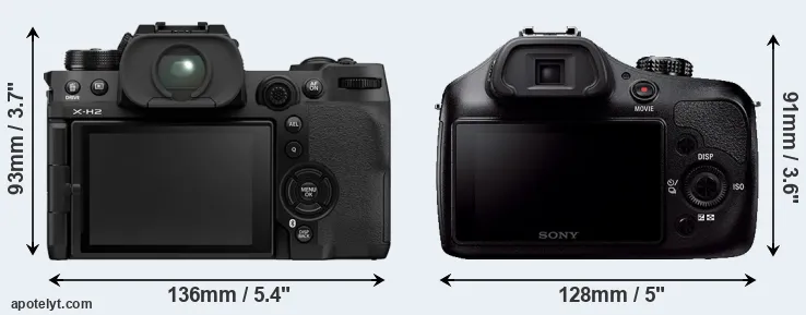 Comparison X-H2 or A3000 rear