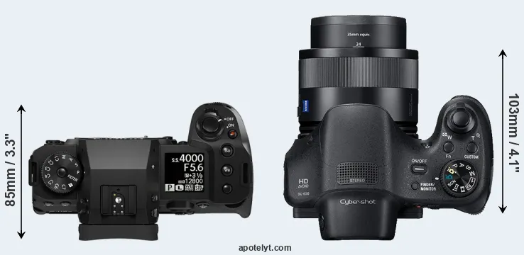 Compare X-H2 versus HX350 top