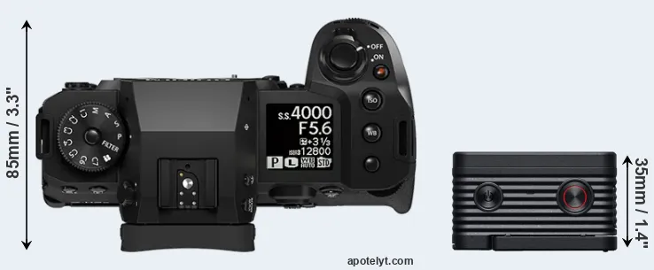 Compare X-H2 versus RX0 II top