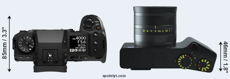 Compare X-H2 versus ZX1 top