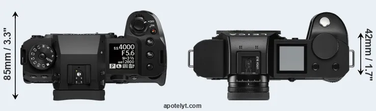 Compare X-H2S versus Leica SL2 top