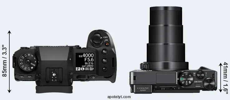 Compare X-H2S versus A1000 top