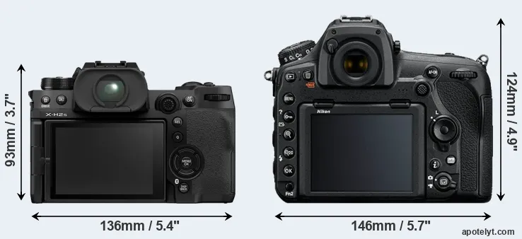 Comparison X-H2S or D850 rear