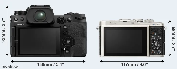 Comparison X-H2S or E-PL9 rear