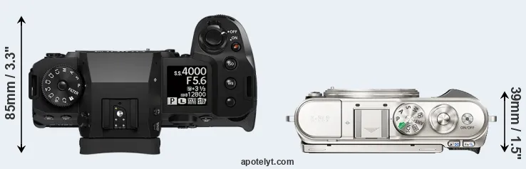 Compare X-H2S versus E-PL9 top