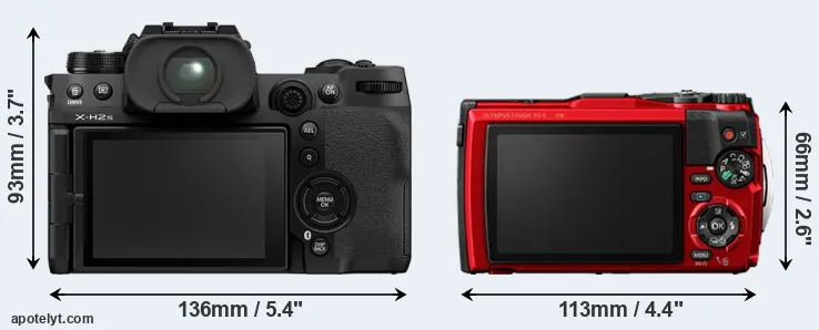 Comparison X-H2S or TG-6 rear