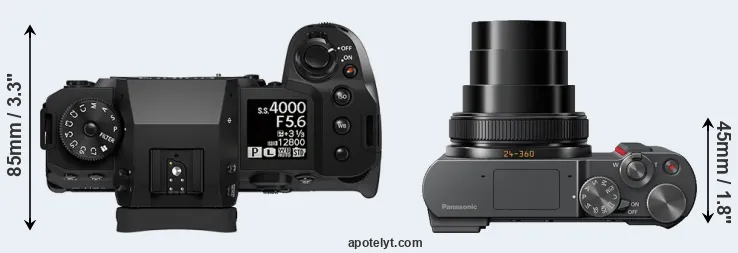 Compare X-H2S versus ZS200 top