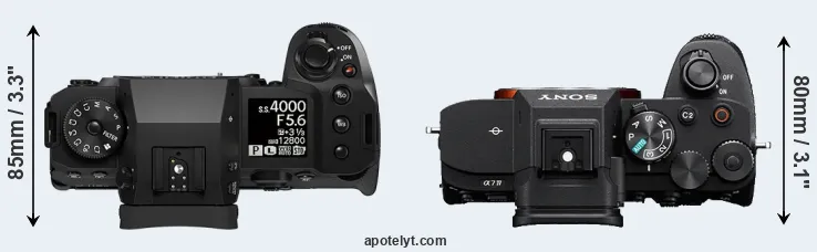 Compare X-H2S versus A7 IV top