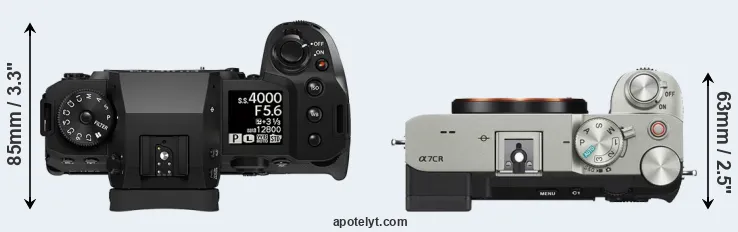 Compare X-H2S versus A7C R top