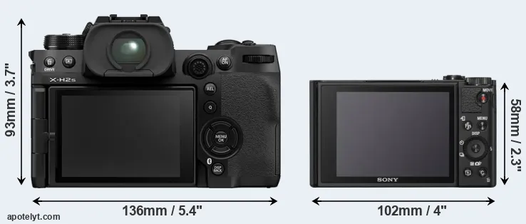 Comparison X-H2S or WX800 rear