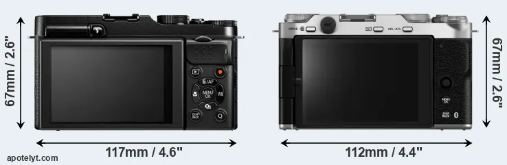 Comparison X-M1 or X-M5 rear