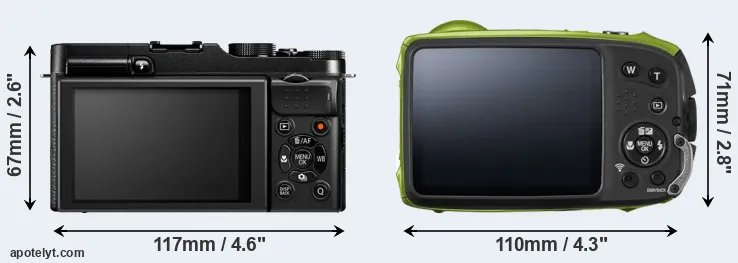 Comparison X-M1 or XP120 rear