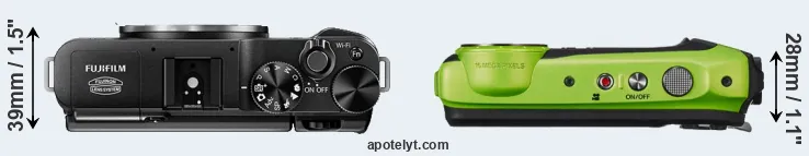 Compare X-M1 versus XP120 top