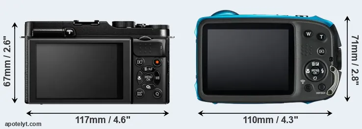Comparison X-M1 or XP130 rear