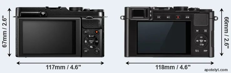 Comparison X-M1 or D-LUX Typ 109 rear
