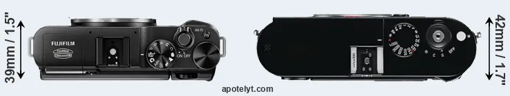 Compare X-M1 versus M Typ 240 top